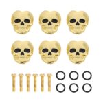 Altın Gold Kuru Kafa Gitar Akort Burgusu Kulakçık Başlığı (6'lı Set)