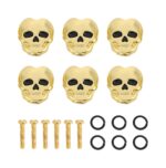 Altın Gold Kuru Kafa Gitar Akort Burgusu Kulakçık Başlığı (6'lı Set)