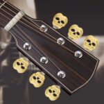 Altın Gold Kuru Kafa Gitar Akort Burgusu Kulakçık Başlığı (6'lı Set) - Görsel 2