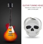 Gümüş Krom Kuru Kafa Gitar Akort Burgu Kulakçığı Başlığı (6'lı Set) - Görsel 10
