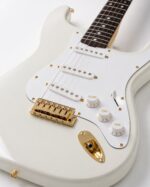 Elektro Gitar Potans Düğme Başlığı Pot Düğmesi Ton + Ses 3'lü Beyaz/Altın - Görsel 4