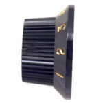 Elektro Gitar Potans Düğme Başlığı Pot Düğmesi Ton + Ses 3'lü Siyah/Altın - Görsel 4
