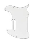 Telecaster Uyumlu Elektro Gitar Pickguard 8 Delikli Düz Beyaz - Görsel 6