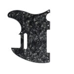 Telecaster Uyumlu Elektro Gitar Pickguard 8 Delikli Siyah Desenli - Görsel 6