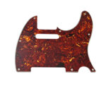 Telecaster Uyumlu Elektro Gitar Pickguard 8 Delikli Kırmızı Alev Desenli - Görsel 5