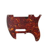 Telecaster Uyumlu Elektro Gitar Pickguard 8 Delikli Kırmızı Alev Desenli - Görsel 4