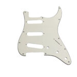 Stratocaster ST Kasa Elektro Gitar Pickguard 3 Katmanlı 11 Delikli Düz Beyaz - Görsel 2