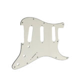 Stratocaster ST Kasa Elektro Gitar Pickguard 3 Katmanlı 11 Delikli Düz Beyaz - Görsel 4