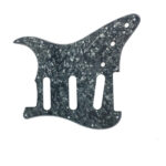 Stratocaster ST Kasa Elektro Gitar Pickguard 3 Katmanlı 11 Delikli Siyah İnci Desenli - Görsel 5