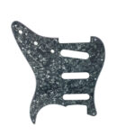 Stratocaster ST Kasa Elektro Gitar Pickguard 3 Katmanlı 11 Delikli Siyah İnci Desenli - Görsel 4