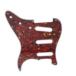 Stratocaster ST Kasa Elektro Gitar Pickguard 3 Katmanlı 11 Delikli Kırmızı Alev Desenli - Görsel 6